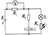 如图所示,r1,r2为定值电阻,l为小灯泡,r3为光敏电阻.