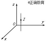 该区域有匀强磁场,通电直导线所受磁场力的方向与ox轴的正方向相同.