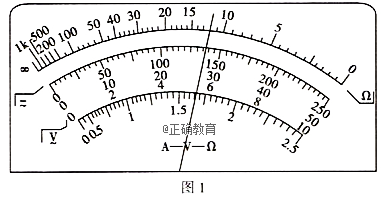 某多用电表欧姆挡有"×1""×