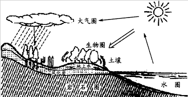 (1)自然地理环境的有机整体是由哪些部分构成的?