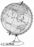 地球仪是地球的模型,观察图,关于经纬线的说法,正确的是
